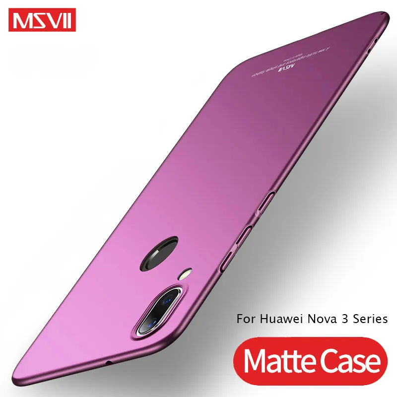 Huawei Nova 3e 3 3i Case Cover MSVII Slim Matte Coque For 5 5i Pro 5E PC Hard Back 4 4e |