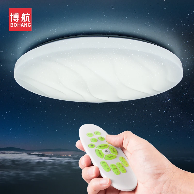 

Moder LED Ceiling Lights smart Ceiling Lamp 60W 48cm 2.4G Intelligence Remote Control Dimmable Bedroom Living Room Eye protected