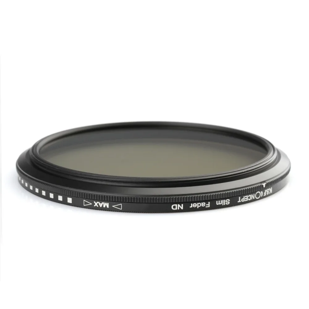 K & F CONCEPT 37 82 мм 52 58 62 67 72 77 Тонкий Фейдер с регулируемой переменной ND линзой ND2 до ND400