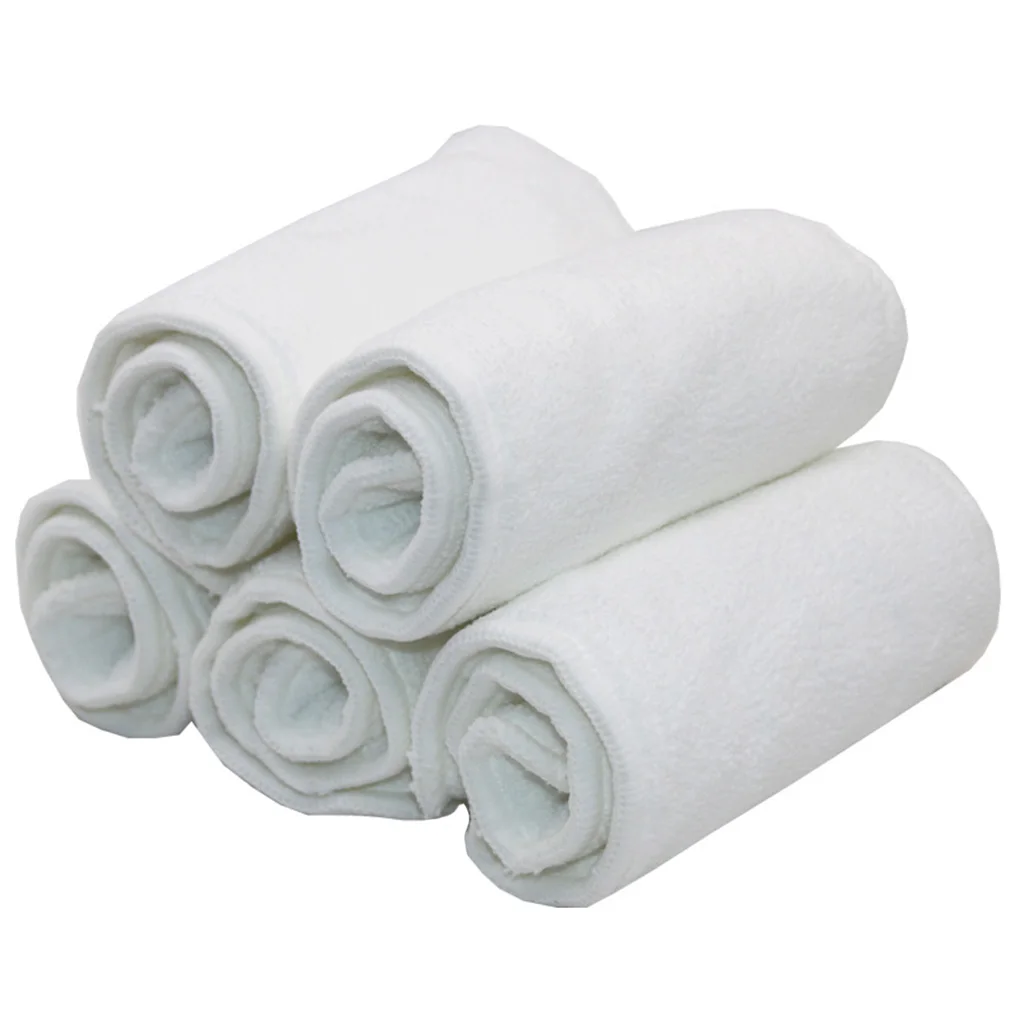 

Infant Adults Solid Color Washable Reusable Absorbing Breathable Microfiber Diaper Wrap Nappies