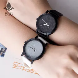 Милые луны и звезд Дизайн аналоговые наручные часы Для женщин неповторимую романтическую звездное небо циферблат Повседневное Мода