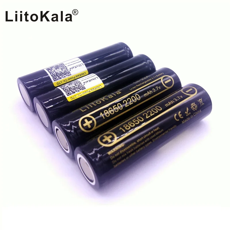 HK LiitoKala Lii-22A 3 7 В 18650 2200 мАч Батарея Перезаряжаемые | Электроника
