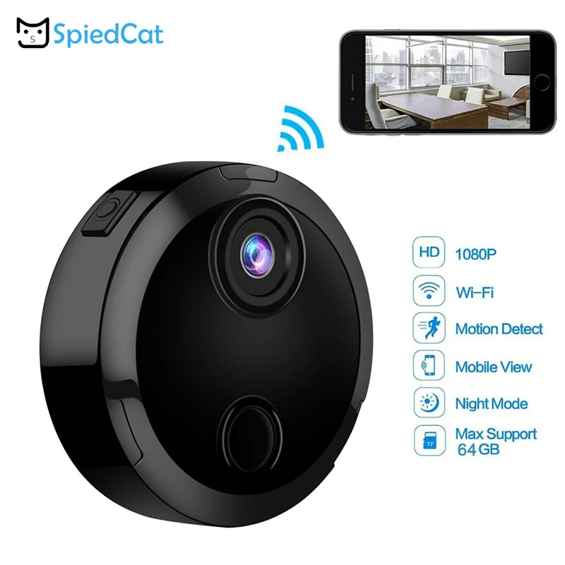 Мини камера 1080 P Wi Fi Сетевая сенсор инфракрасный Ночное Видение движения