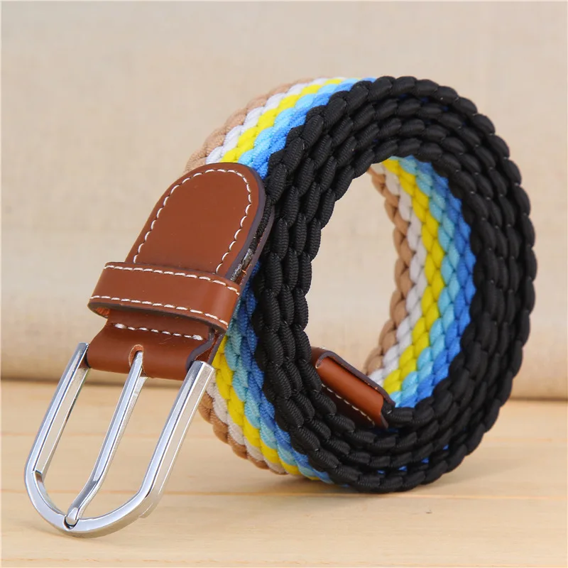 elastic Knitted Belts Men High Quality Belt women Cinto Mens Fashion