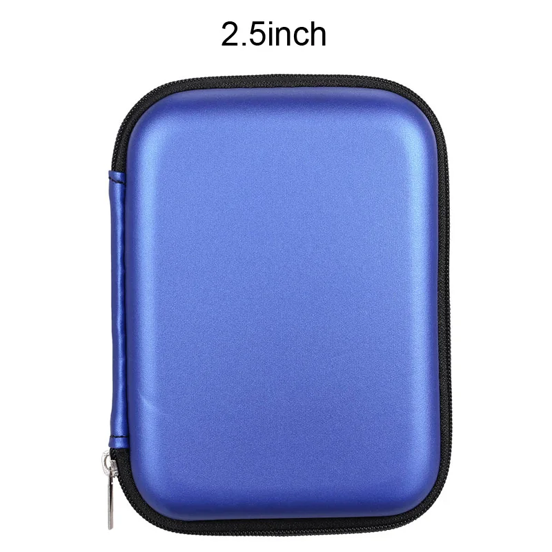 EVA противоударный 2535 дюйма чехол для переноски жесткого диска Сумка 2," 3,5" внешний HDD Внешний внешний аккумулятор аксессуары для ручной переноски Дорожный Чехол - Цвет: Синий