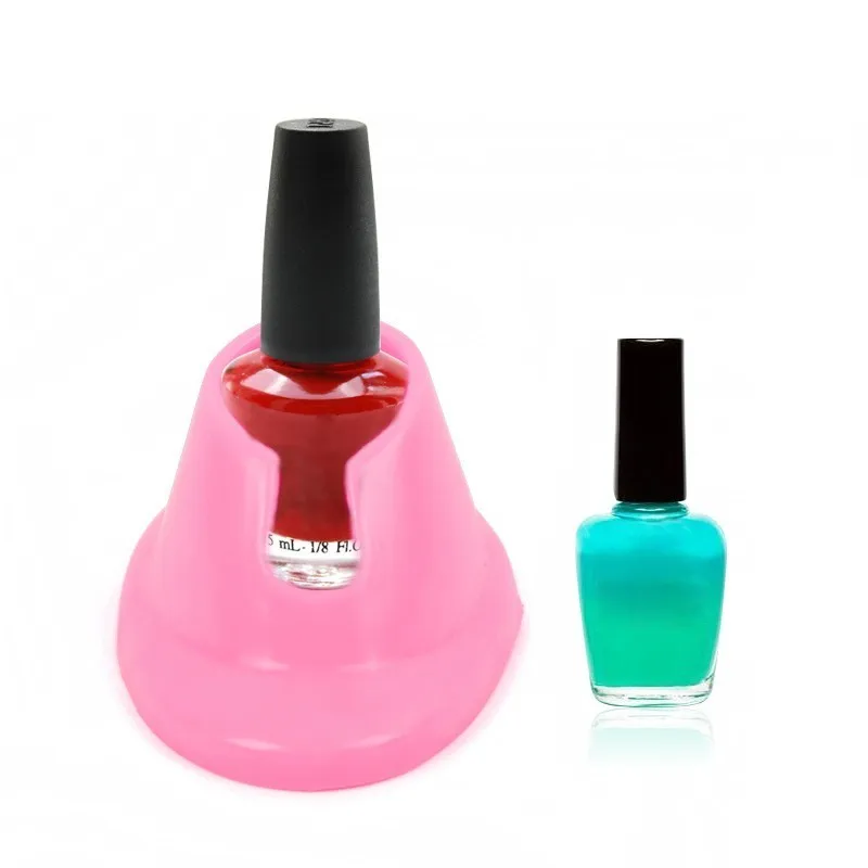 

Nail Polish Holder Rubber Display Varnish Bottle Stand Glue Tilter Feature Diy Nail Art Manicure Tool Container Organizer RANDOM