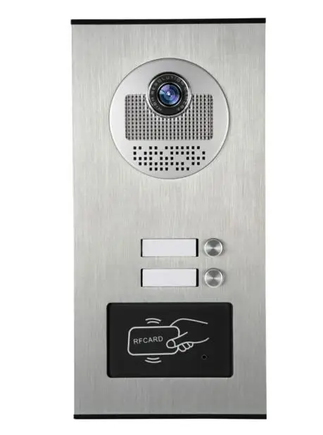 SmartYIBA 7 ''RFID видео телефон двери дверные звонки комплекты вилла видео домофон для строительной площадки системы максимальная поддержка 12 шт. монитор для опции - Цвет: 2 Buttons Camera