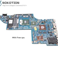 NOKOTION 641576-001 для hp PAVILION DV7 DV7-6000 Материнская плата ноутбука Socket S1 DDR3 RS880MD HD6650 1 ГБ Бесплатный процессор
