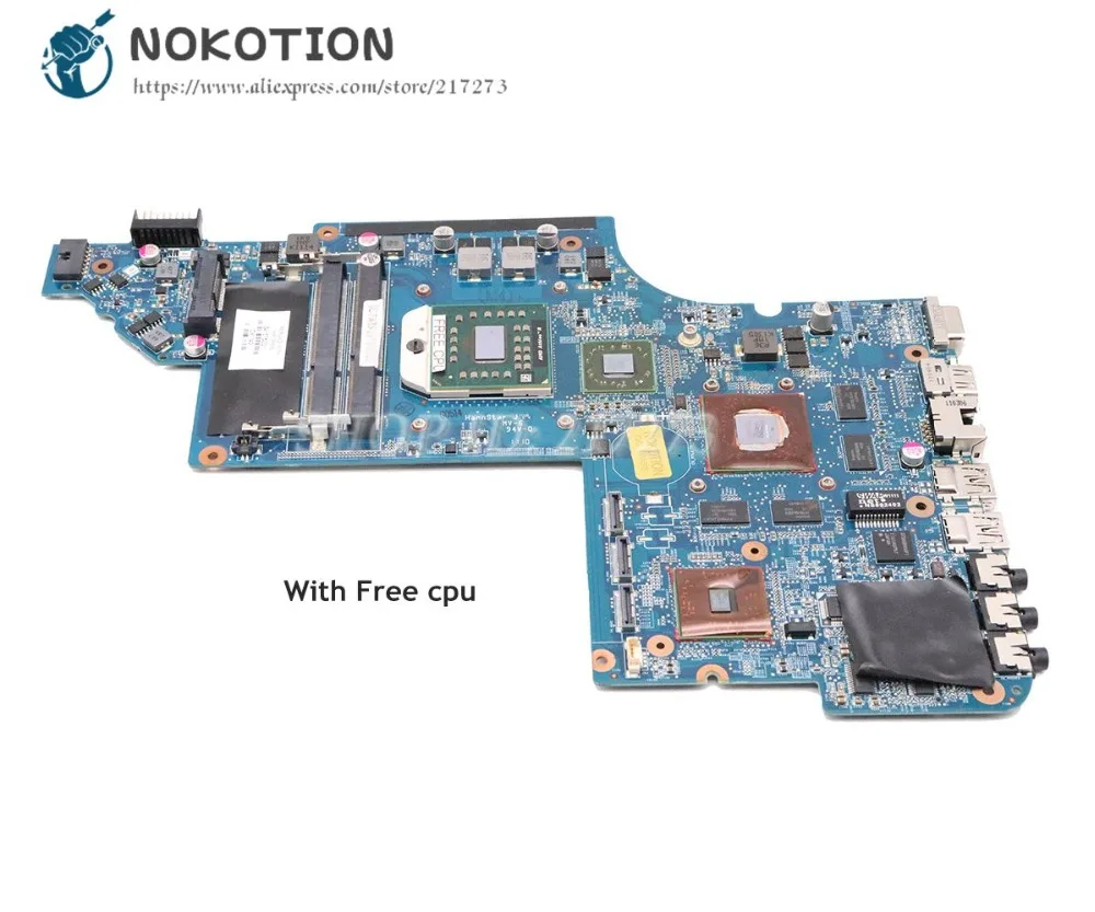 NOKOTION 641576-001 ل جناح HP DV7 DV7-6000 اللوحة المحمول المقبس S1 DDR3 RS880MD HD6650 1 جيجابايت شحن وحدة المعالجة المركزية