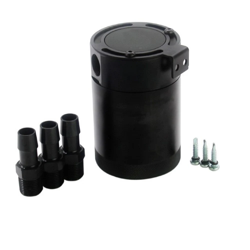 

Universal Aluminum Oil Catch Tank Three-hole Ventilating Oil Cans Exhaust Waste Oil Recovery Pot For Cars