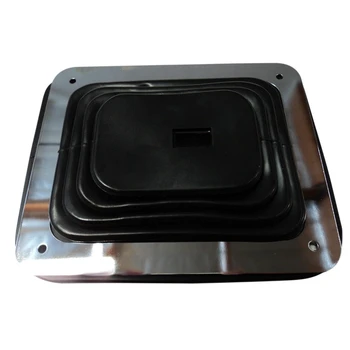 

For Hurst Rubber Shifter Boot With Chrome Plate 5 5/8 Inch X 6 3/4 Inch Manual Automatic 350
