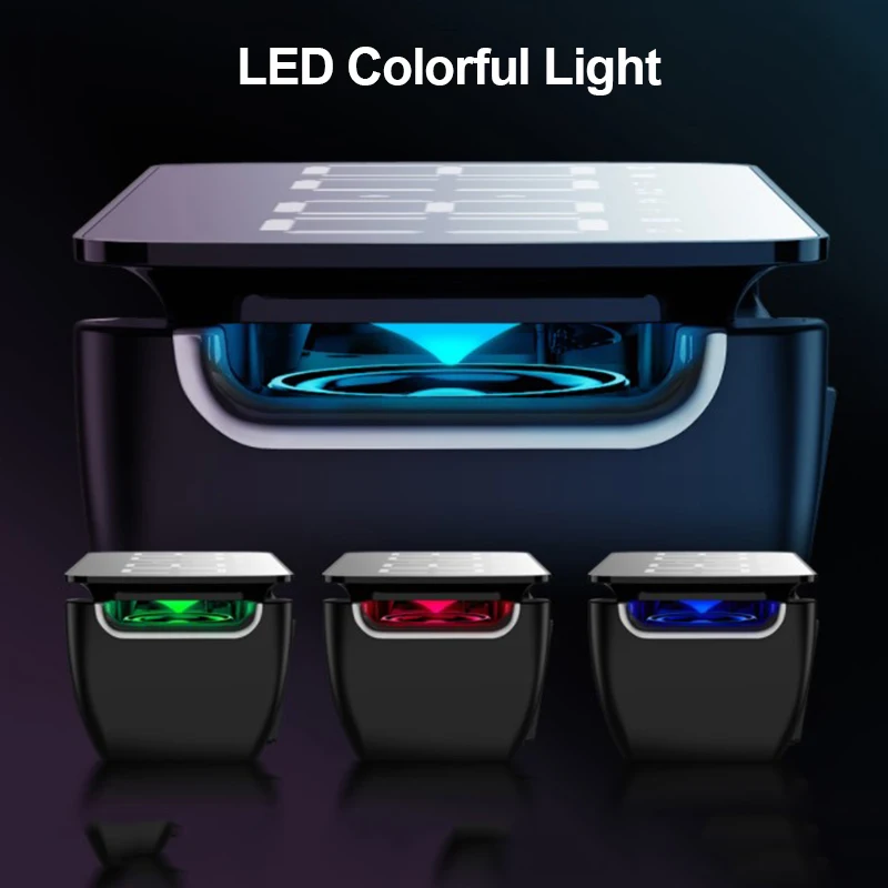  LEORY T68 Dual Loudspeaker Subwoofer LED Wireless bluetooth Speaker Alarm Clock FM Radio Speaker Co - 33022537835
