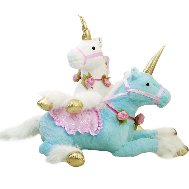 1pc 100cm 3 colors font b Cute b font Unicorn Horse Plush Toys huge Stuffed Animal