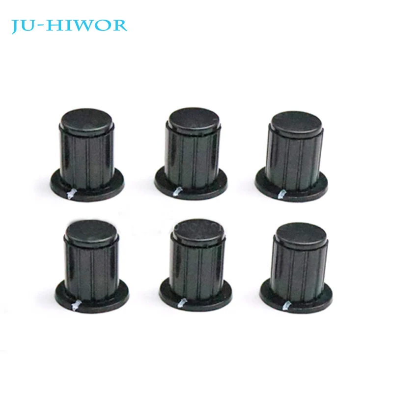 

5pcs WXD3-13-2W WXD3-12 WXD3-13 Black Knob Button Cap Potentiometer Knob Inner Hole Diameter 4MM