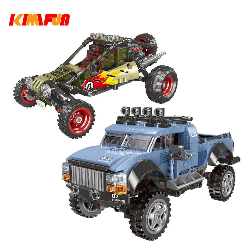 

500pcs+ Gift SUV Game Car Pickup Model CAR Bricks Toys Buggy Building block Tool Sets Combat Compatible with Legoings