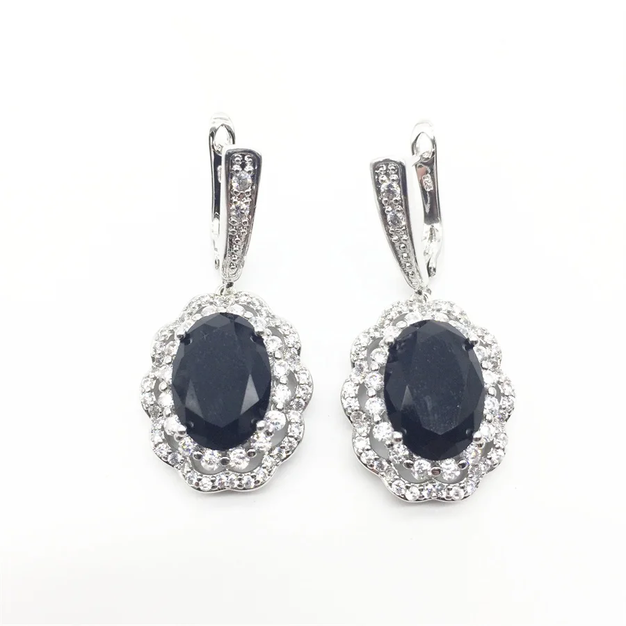 Женский ювелирный комплект из кольца и серёг с фианитом|jewelry sets for women|crystal jewelry