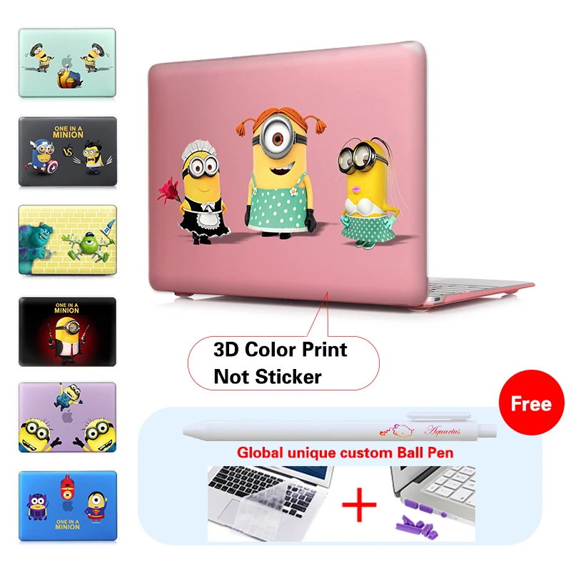 

Girl & Maid Minions Computer Bag For Apple Mac Macbook Pro 15 For Macbook 12 Inch Case + Silicone Keyboard Cover A1466
