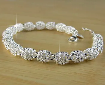 

Fashionable Bracelets For Women Luxury Sterling Silver color M925 Wedding Jewelry Bracelets and Bangles