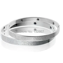 Новинка года Для женщин мужской браслет Нержавеющая сталь английская Библия магнит манжеты Браслеты никогда не выцветает