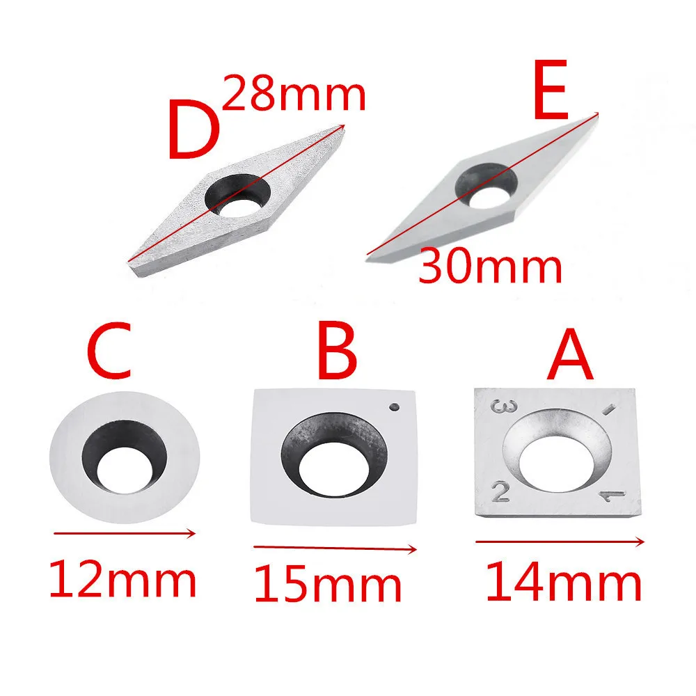 10 шт. дерево карбида вставки резаки для дерева токарный инструмент Деревообработка токарный инструмент
