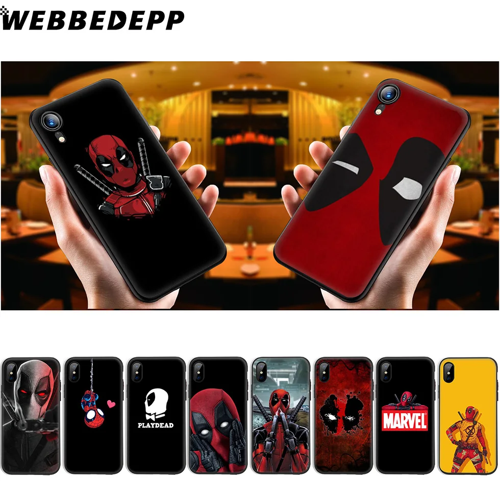 WEBBEDEPP Deadpool Dead Pool классный Мягкий силиконовый чехол для iPhone 11 Pro Xr Xs Max X или 10 8 7 6 6S Plus