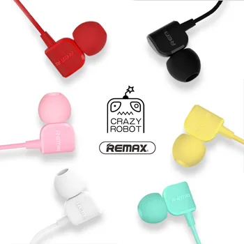 

Remax Earphone Wired Clear Stereo with HD Microphone In-ear Earphone Noise Isolating Earhuds for cellphone RB-502