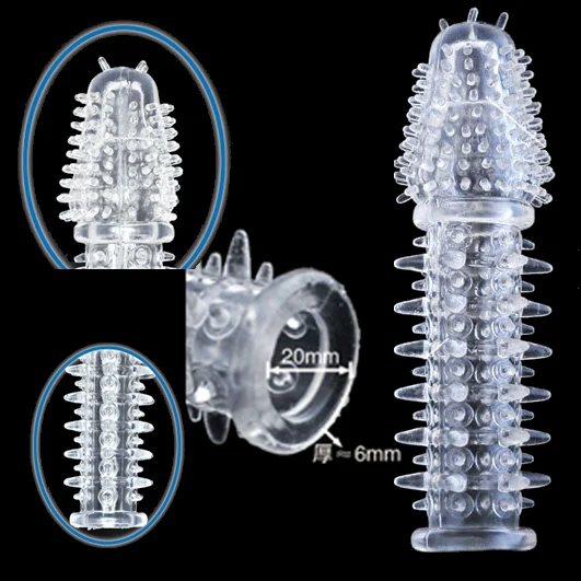 hc035Penis Sleeve Male Extensions Enlargement Condom (5)