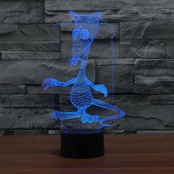

Mouse Night Light Indoor Animal Led Lamp Night Lighting 7 Color Changing led night light outlet