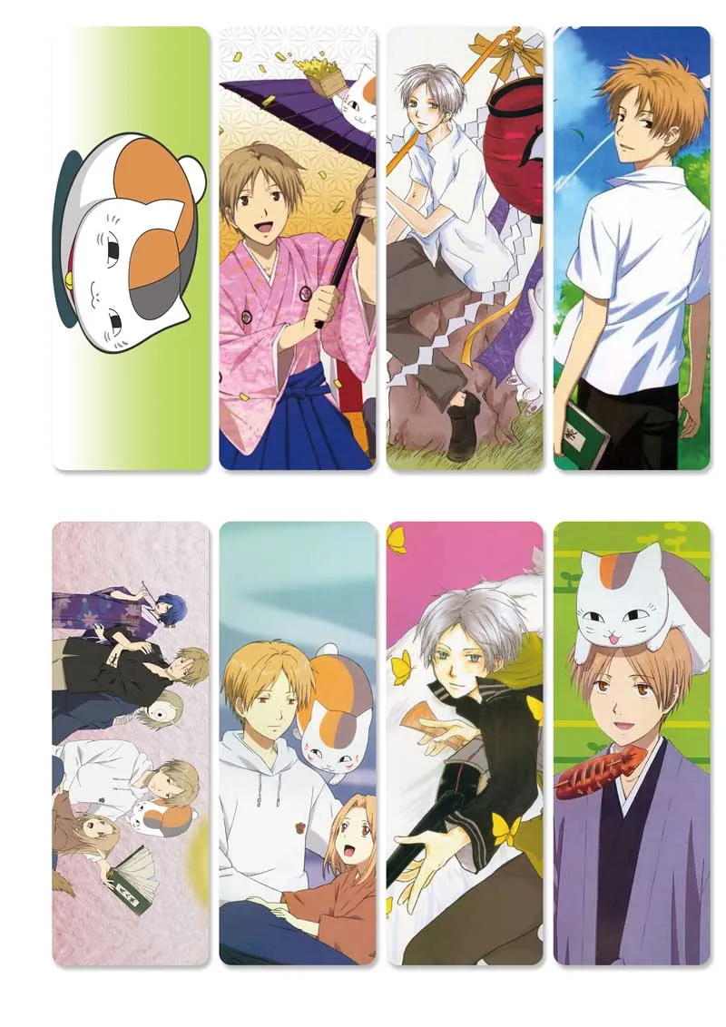 8 шт./компл. аниме натсумме Yuujinchou ПВХ закладки Nyanko Sensei и Takashi для косплея DIY