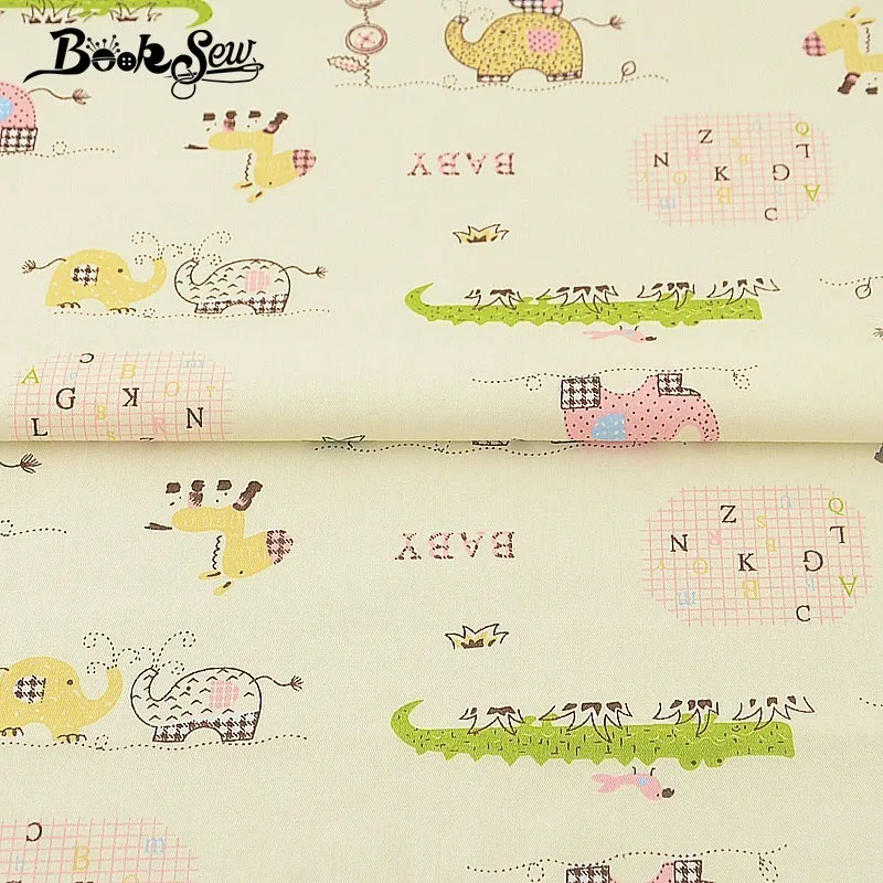 Booksew 100% хлопчатобумажная саржевая ткань для шитья четверть толстых текстиль