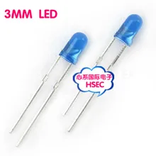 1000 шт 3 синий светодиод синий свет/F3mm светодиодный Bule