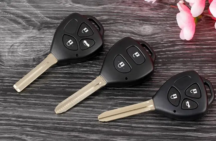 

2 3 4 Button Replacement Remote Blank Key Fob Case Shell Fob For Toyota Corolla RAV4 Auto camry Car Key