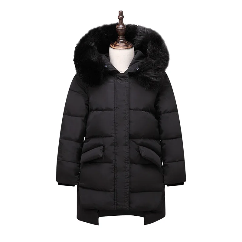 

2017 Winter Warm Kids Down Jackets for Baby Girls Fashion Down Coat Hooded Jacket Outerwear Thicken Natural Fur Collar Overcoat