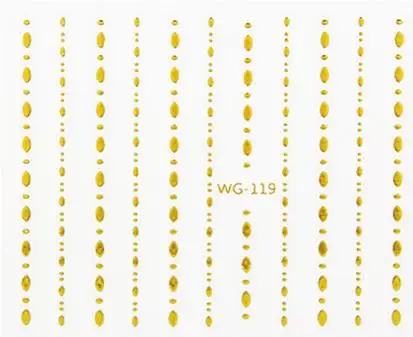 1 лист 3 D водяные наклейки для ногтей искусство наклейки Золотой Цвет Различные линии дерева красота цветок дизайн ногти Одуванчики Z038 - Цвет: 119