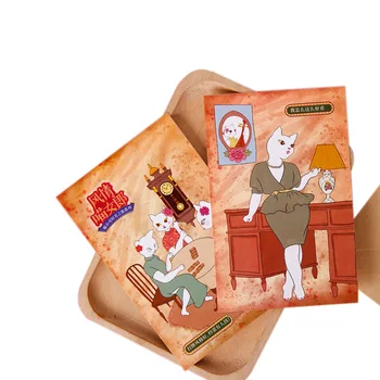 

30pcs/pack Sexy Cat Lady Postcard Party Favor Greeting Card Travel Supply For Girl Gift Cute Animal Decoration Greeting Card