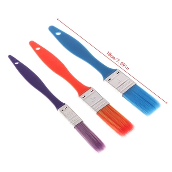 

3Pcs Oil Professional Paint Brushes Watercolor Drawing Plastic Paintbrush Set