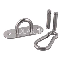 M9 потолочный крючок гамак поворотный крюк Крытый уличный карабин с дюбеля для гамак для йоги кресло-гамак висячий