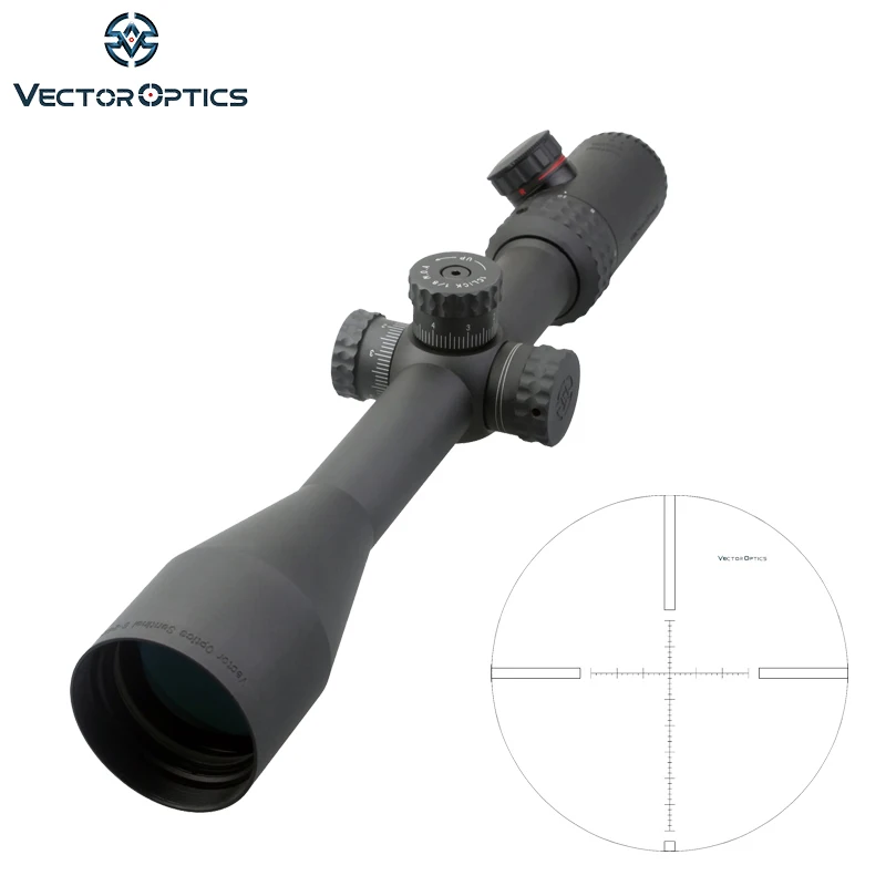 Vector Optics Hunting 6 24x50 E Clear Riflescope with Side