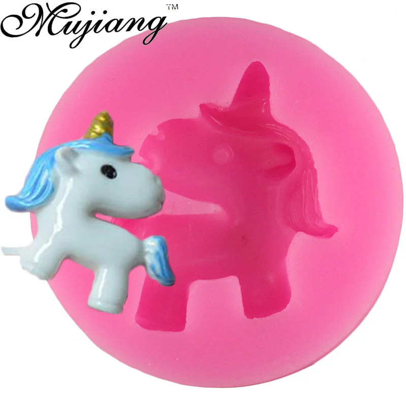 Buy Mujiang 3D Mini Unicorn Silicone Fondant Mold