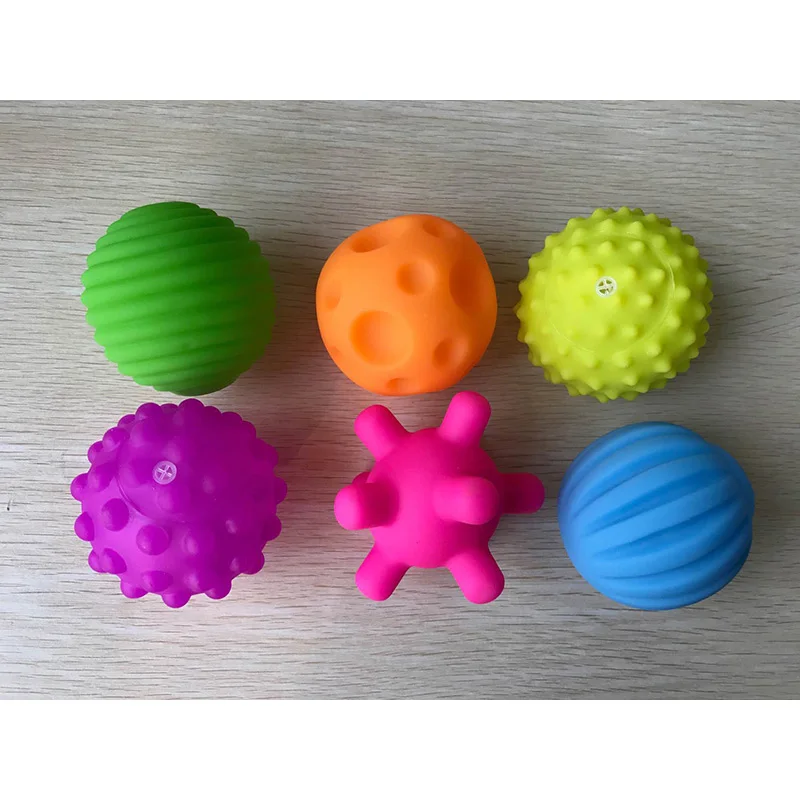 Детские руки сенсорный мячик текстура сенсорный мягкий резиновый Massege игрушки шарики игрушки для детей