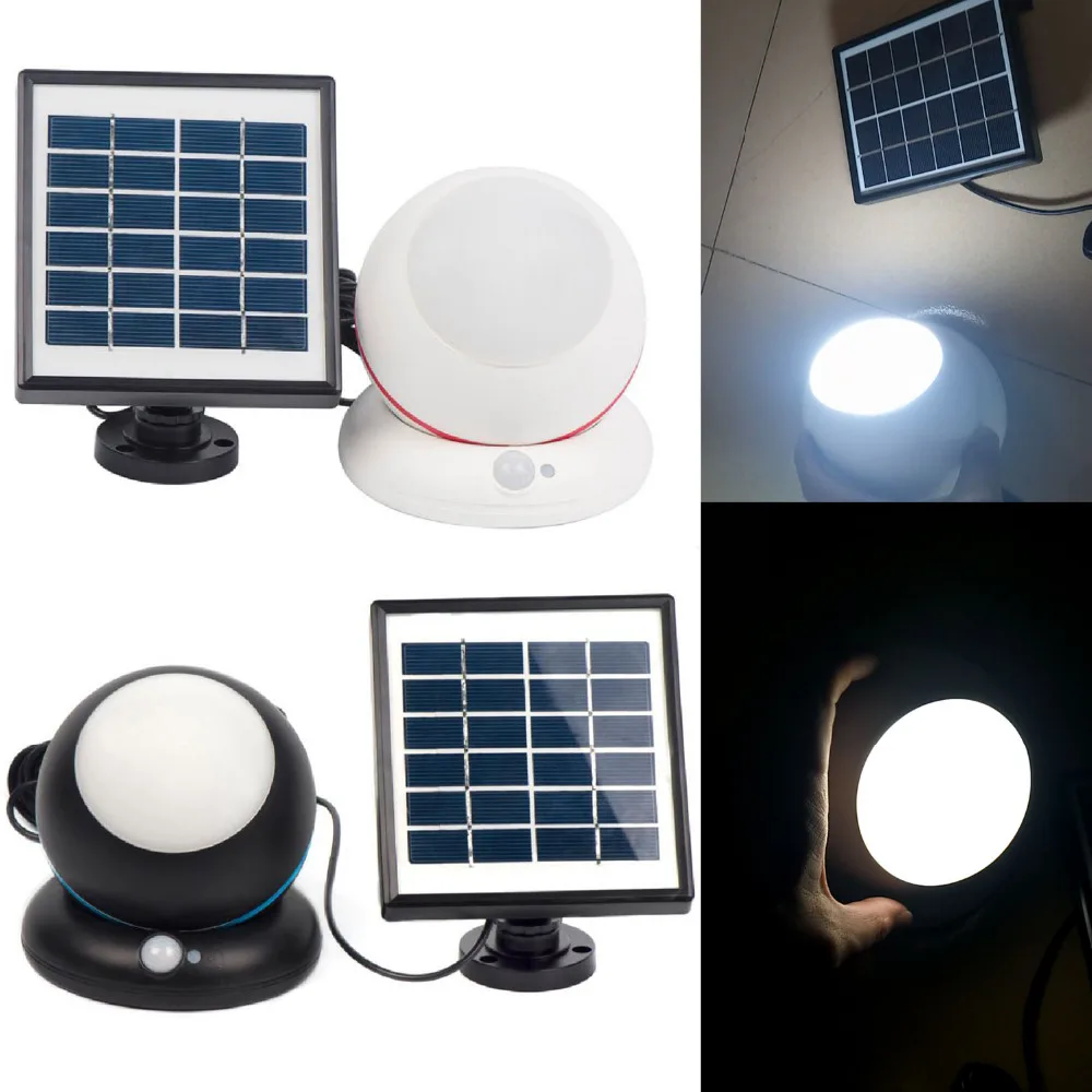 

Dome Camera Shape LED Solar Wall Lamp light Build-in 2000mAh lithium battery with Solar panels, Body infrared sensor function