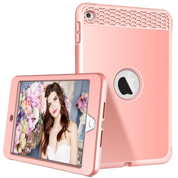 

For iPad Mini 4 Case, Heavy Duty Shockproof High Impact Resistant Rugged Hybrid Three Layer Full Body Protective Cover