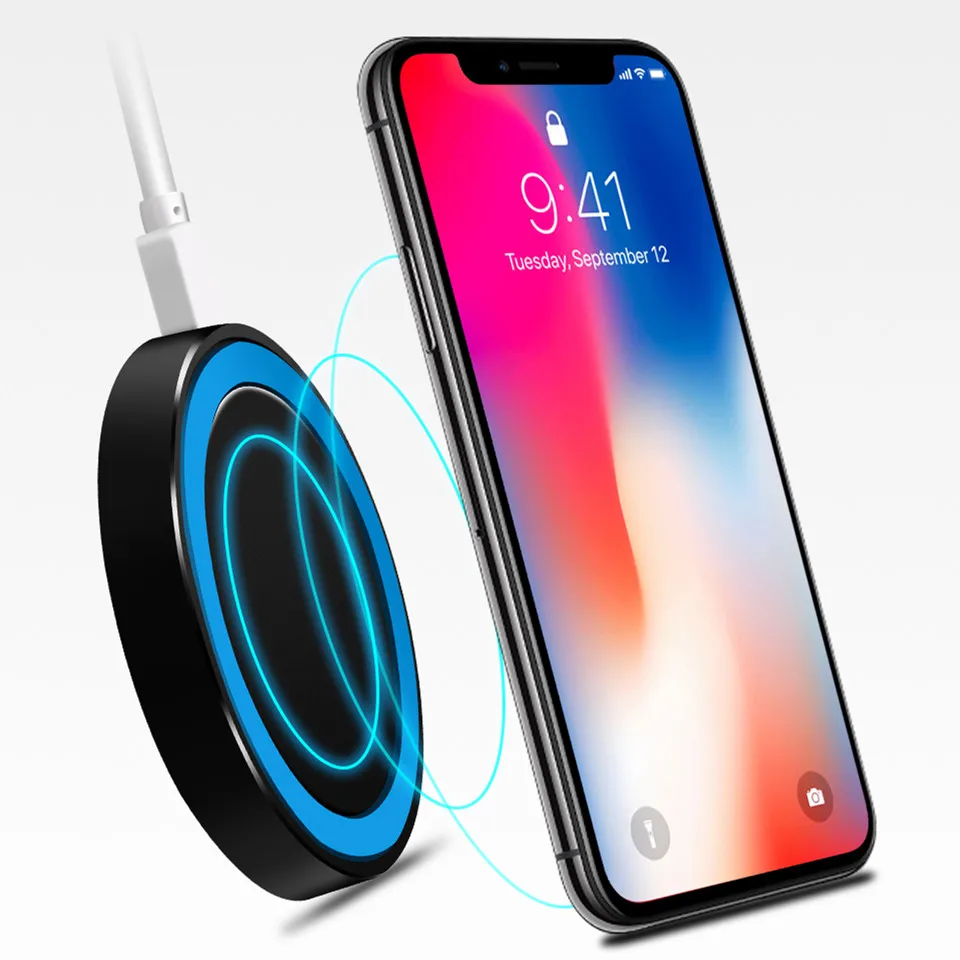 

10W Qi Wireless Charger for iPhone X XS Max XR 7 8 Plus Fast Wireless Charging Pad for Samsung S9 Xiaomi Desktop Charging Stand
