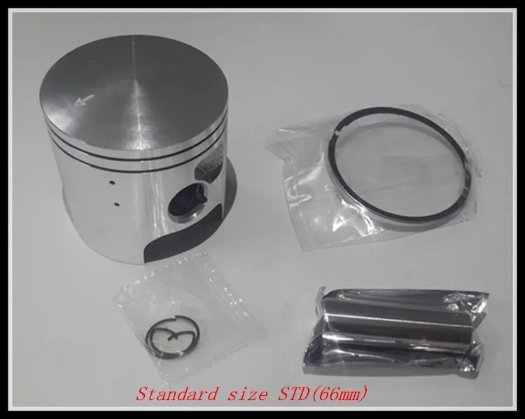 New high quality motorcycle accessories KAAWASAKI KDX200 piston ring piston diameter is 66mm The piston pin is 16mm - Цвет: Standard size