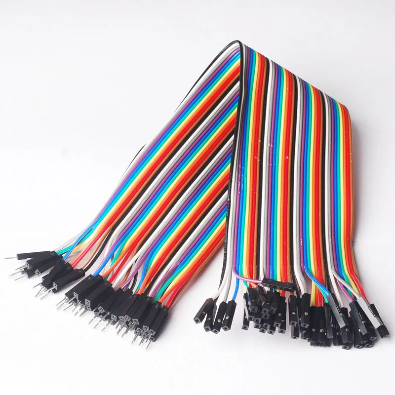 

40PCS/LOT 30CM Dupont Wire Color Jumper Cable 2.54mm 1P-1P Male to Female