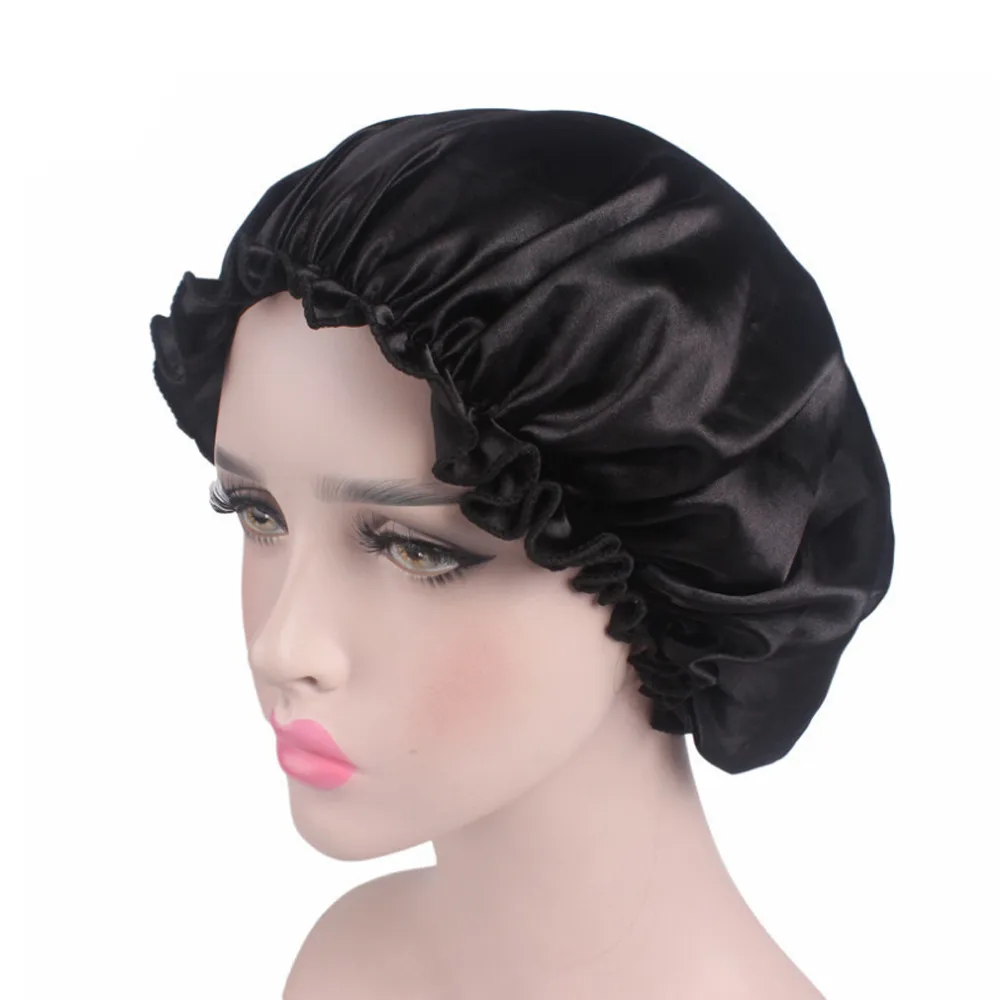 Для женщин модные мягкие Satin Hair cap resuable защитный Главная Салон красоты аксессуар для волос 2U0608