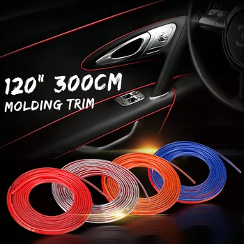 

3 Meters Universal Car Interior Exterior Edge Gap Adhesive Mouldings Decoration Trim Strip Car Styling