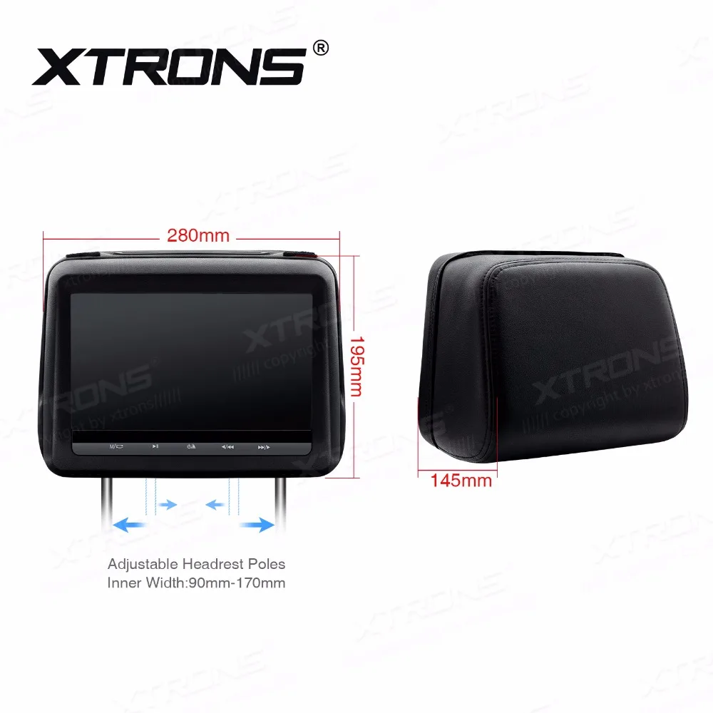 XTRONS монитор 10 1 &quotHD 1080P цифровой экран Сенсорная панель Кожаный чехол