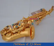 Stain Gold Curved Soprano Saxophone Bb key to High F key and G Key