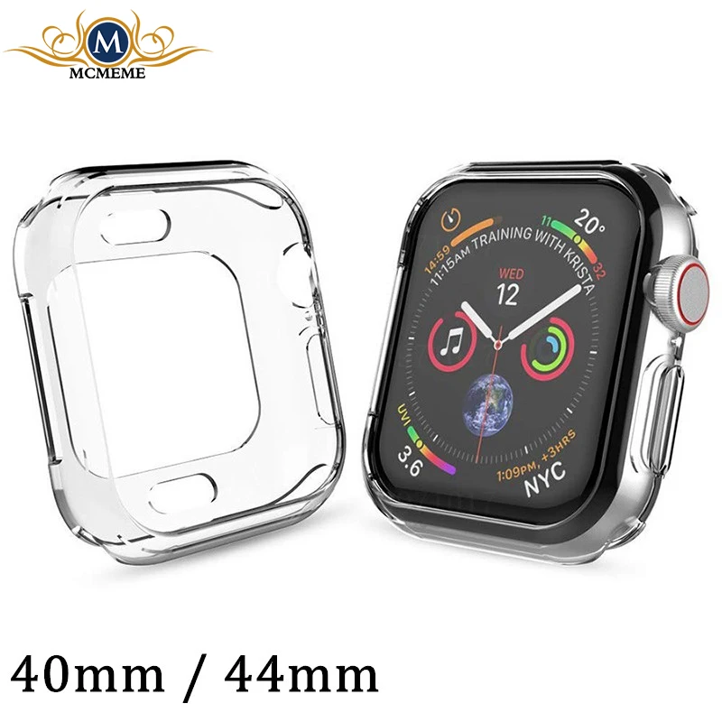 Watch Cover for Apple 4 Case 44mm 30mm Series Soft Slim TPU Ultra-thin Transparent Silicone Protective For iWatch |
